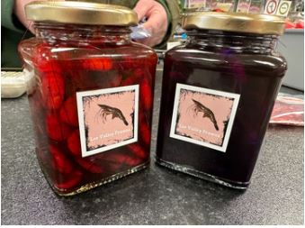 Lee Valley prawns Burgundy jar